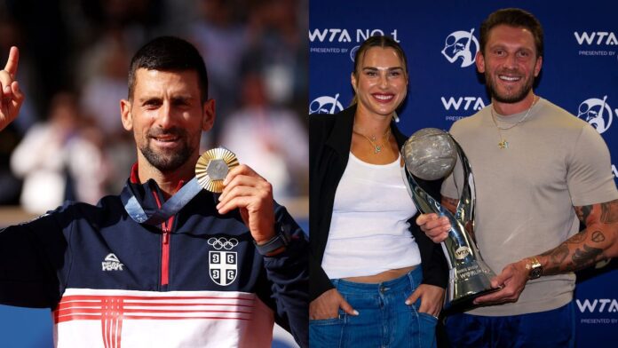 “Boom” – Aryna Sabalenka’s boyfriend Georgios Frangulis reacts to Novak Djokovic’s striking Six Kings Slam poster