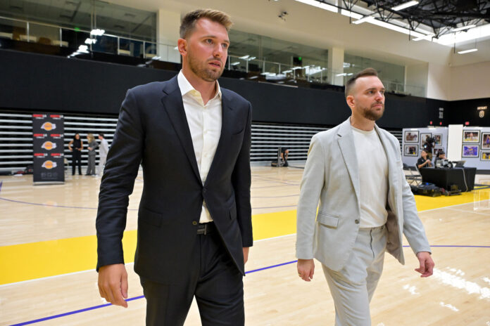 Luka Doncic pulls up in $2 million Rimac Nevera supercar for first on court appearance since NBA playoffs