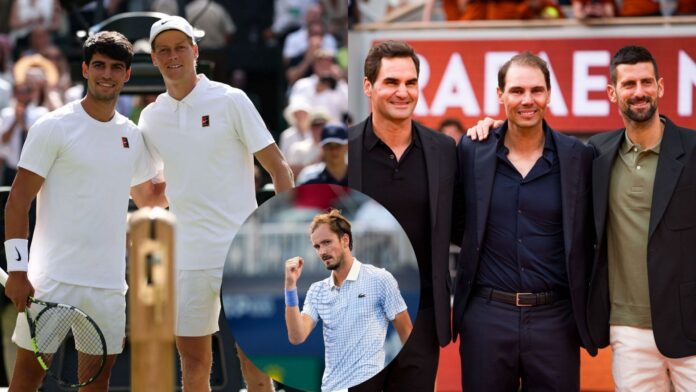 “Never underestimate” – Daniil Medvedev uses epic Djokovic-Federer-Nadal example to send warning to Carlos Alcaraz & Jannik Sinner