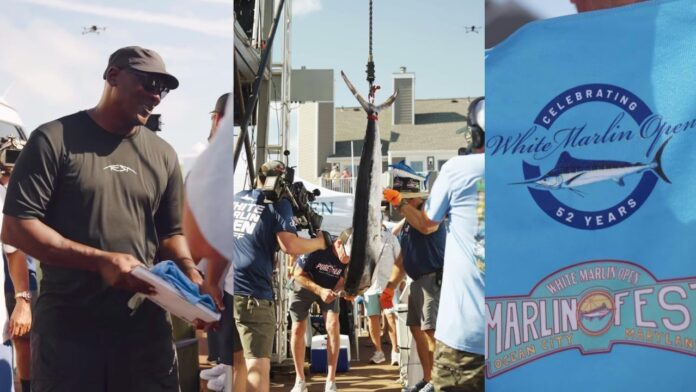 Michael Jordan beams with pride after his offshore adventure nets 71-pound white marlin in world’s largest fishing contest