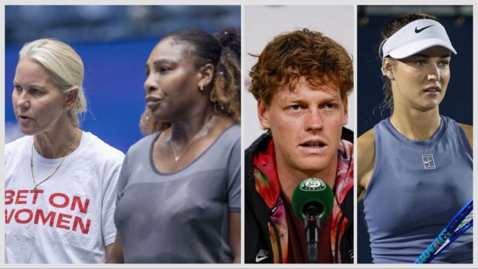 “No words” – Serena Williams’ ex-coach shocked by commentator’s bizarre Jannik Sinner remark during ex-girlfriend Anna Kalinskaya’s Cincinnati clash
