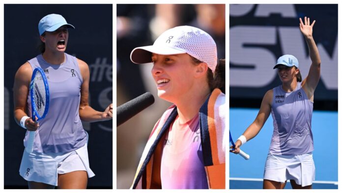 Brutally hot Cincinnati Open conditions can’t stop Iga Swiatek from making drinking jokes as Pole reaches SF for 3rd straight year