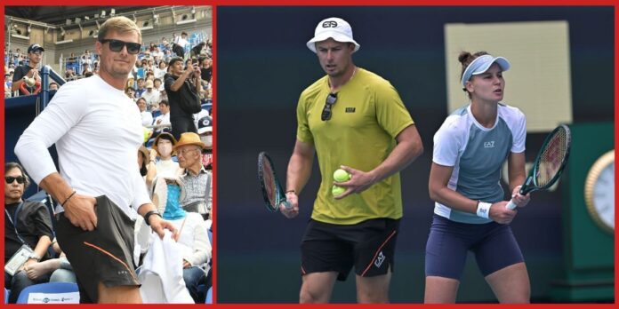 Meet Veronika Kudermetova’s husband Sergei Demekhine, the ex-Armani model who has now turned tennis coach for Russian