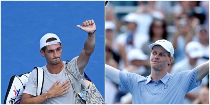 WATCH: Jannik Sinner can’t stop smiling as Terence Atmane catches him off guard with surprise birthday present at Cincinnati Open