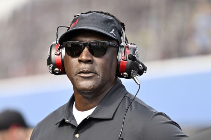 Michael Jordan turns heads with stylish display at Daytona Cup Series finale