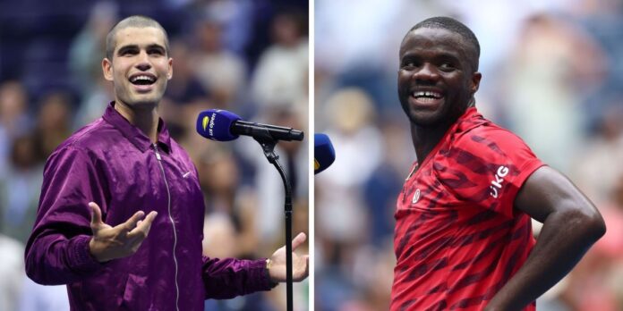 Carlos Alcaraz jokingly accuses Frances Tiafoe of ‘lying’ after American roasts his ‘horrible’ haircut at US Open