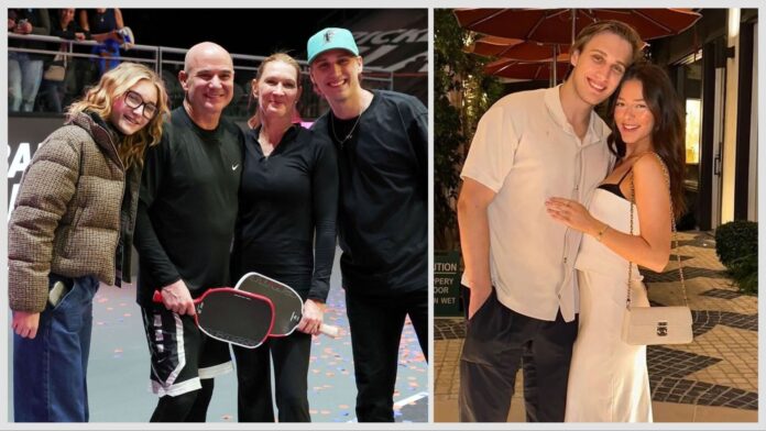 Andre Agassi and Steffi Graf’s son Jaden twins with girlfriend Catherine Holt in coordinated black outfits for “perfect date night”