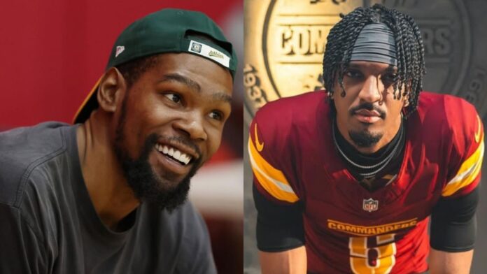 Jayden Daniels predicted to follow Patrick Mahomes and $43,500,000 NFL star’s footsteps as Kevin Durant makes bold Super Bowl pick