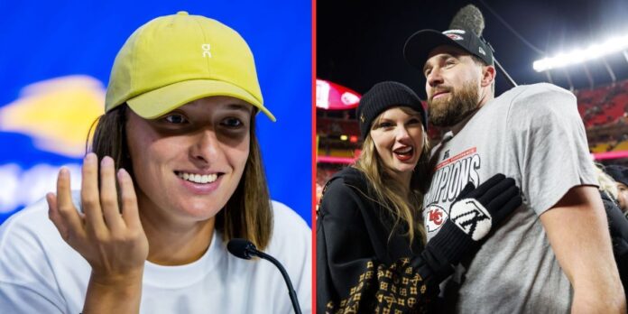 “What’s the laugh? Taylor Swift does deserve the best”: Iga Swiatek chides journalist as she excitedly reacts to popstar’s engagement to Travis Kelce