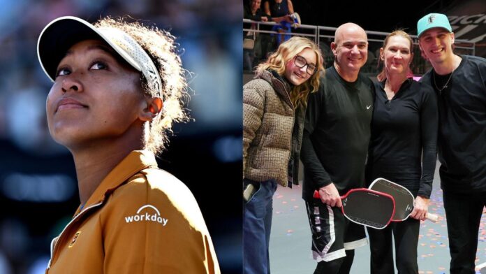 Andre Agassi impresses Naomi Osaka by showing off his iconic sneakers days after earning daughter Jaz’s fashion approval at US Open