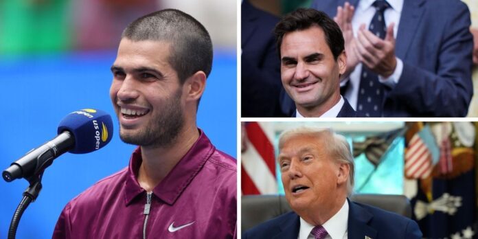 Carlos Alcaraz press conference: Everything Spaniard said after reaching US Open final, from Roger Federer’s key advice to Donald Trump’s attendance