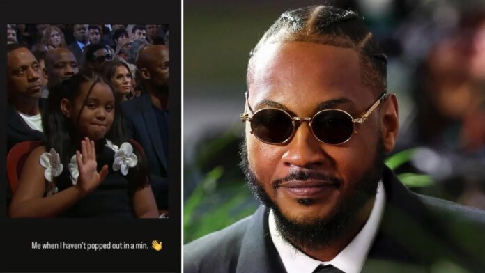 “She’s so unserious”: Carmelo Anthony’s ex Mia Burks in stitches over daughter’s viral antics at Hall of Fame ceremony