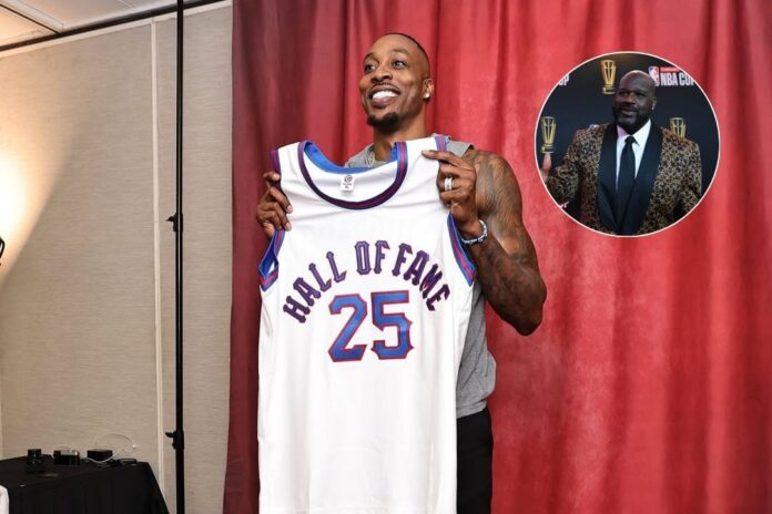 “We did not always eye to eye” – Dwight Howard hilariously squashes beef with Shaquille O’Neal as Lakers legend shows up for his HOF night