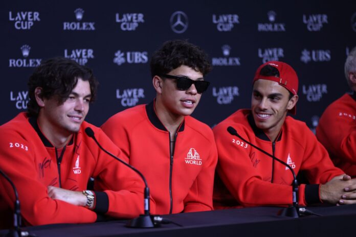 Ben Shelton makes special appearance to cheer on Taylor Fritz, Frances Tiafoe & Team USA during Davis Cup tie vs Czechia