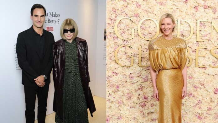 PICTURES: Roger Federer turns heads alongside actress Cate Blanchett & fashion icon Anna Wintour during Uniqlo showcase at MoMA