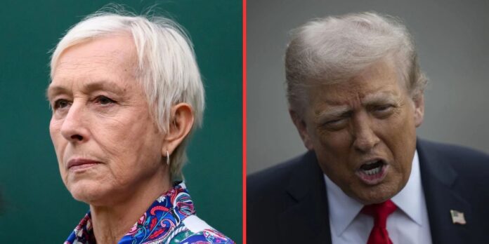 “Intimidation & pure lunacy” – Martina Navratilova makes big accusation against Donald Trump after US President’s shock $15 billion move
